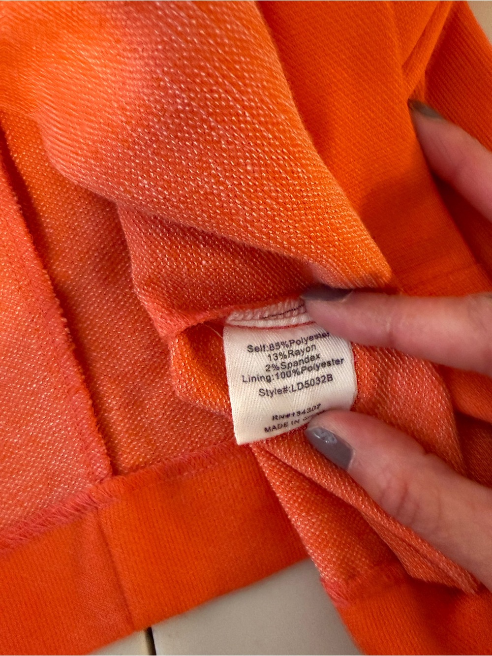 Line & Dot Coral Orange Cutout Midi Dress XS Pockets Adjustable Straps - Picture 13 of 13